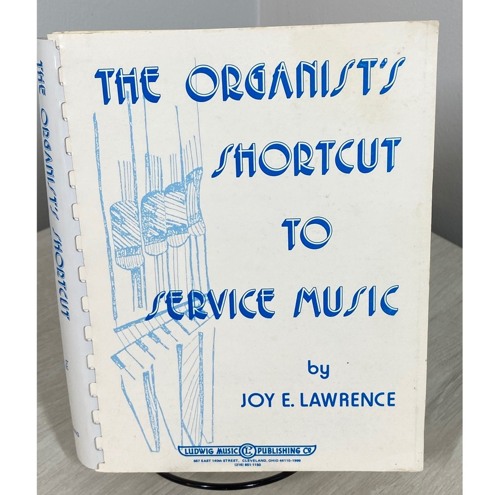 The Organists Shortcut to Service Music Joy E Lawrence Spiral 1989 2nd Ed Ludwig